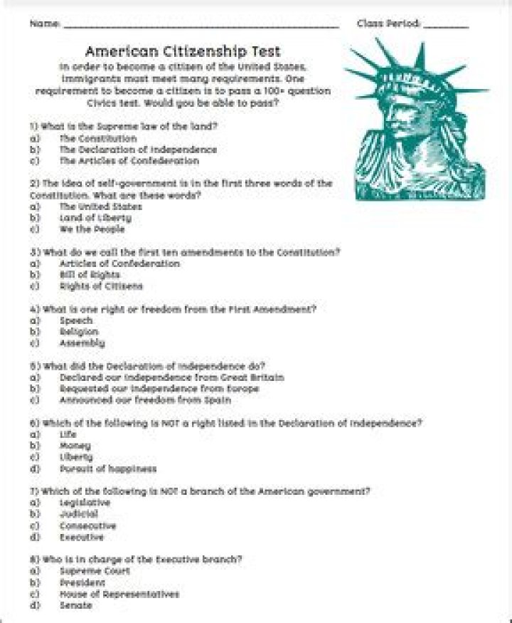 American Citizenship Practice Test PDF: Official Study Guide