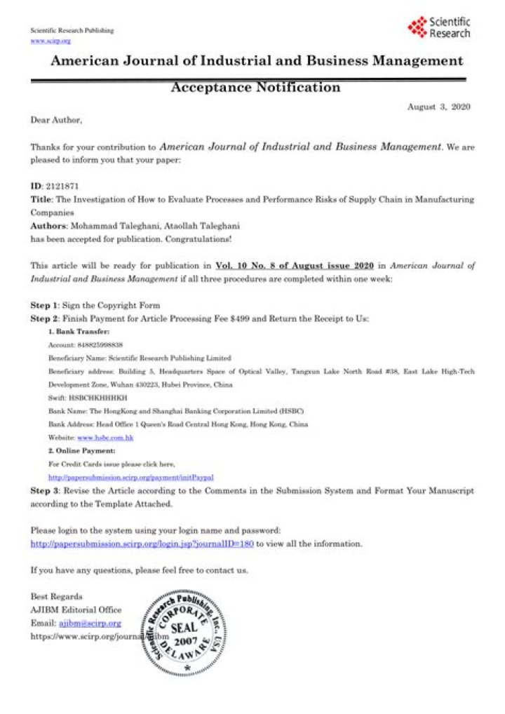 Access the American Journal of Industrial and Business Management PDFs
