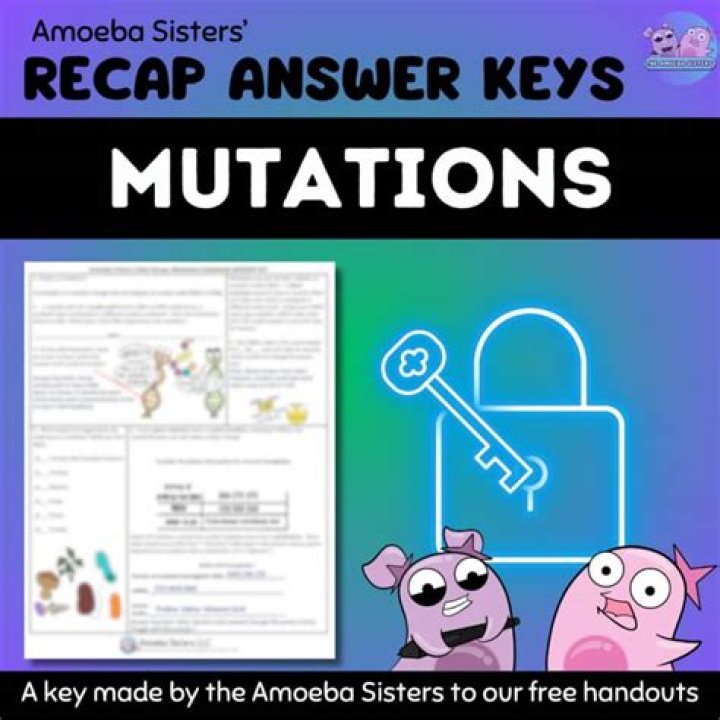 Amoeba Sisters Mutations Video Recap & Updated Answer Key PDF