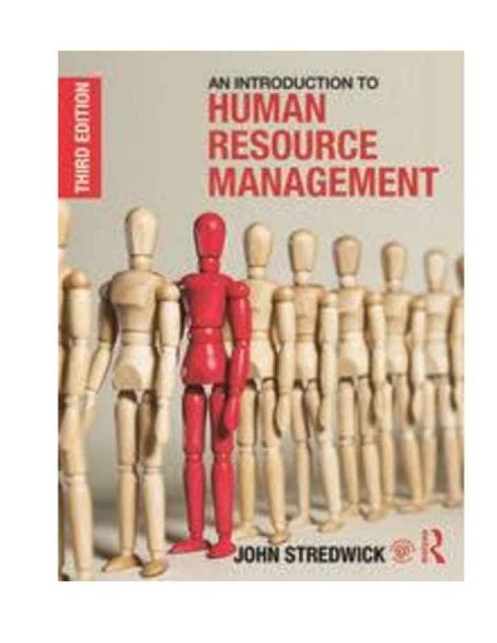 An Introduction to Human Resource Management by John Stredwick PDF