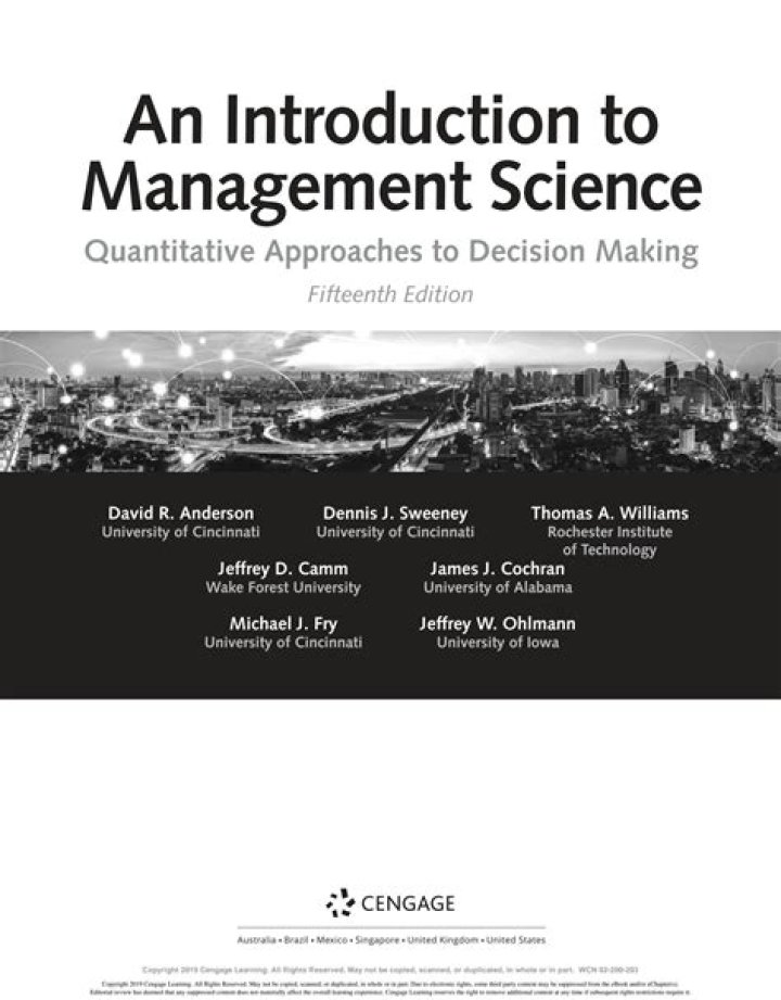 An Introduction to Management Science: A Quantitative Guide by Hillier – PDF Resource