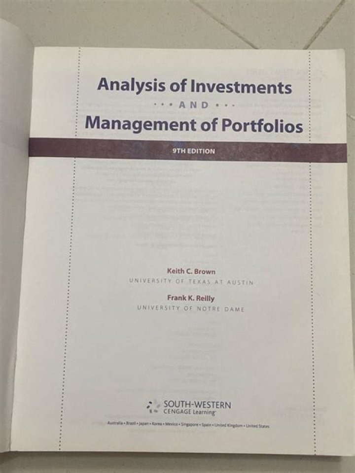 Comprehensive Analysis of Investments and Portfolio Management 9th Edition PDF