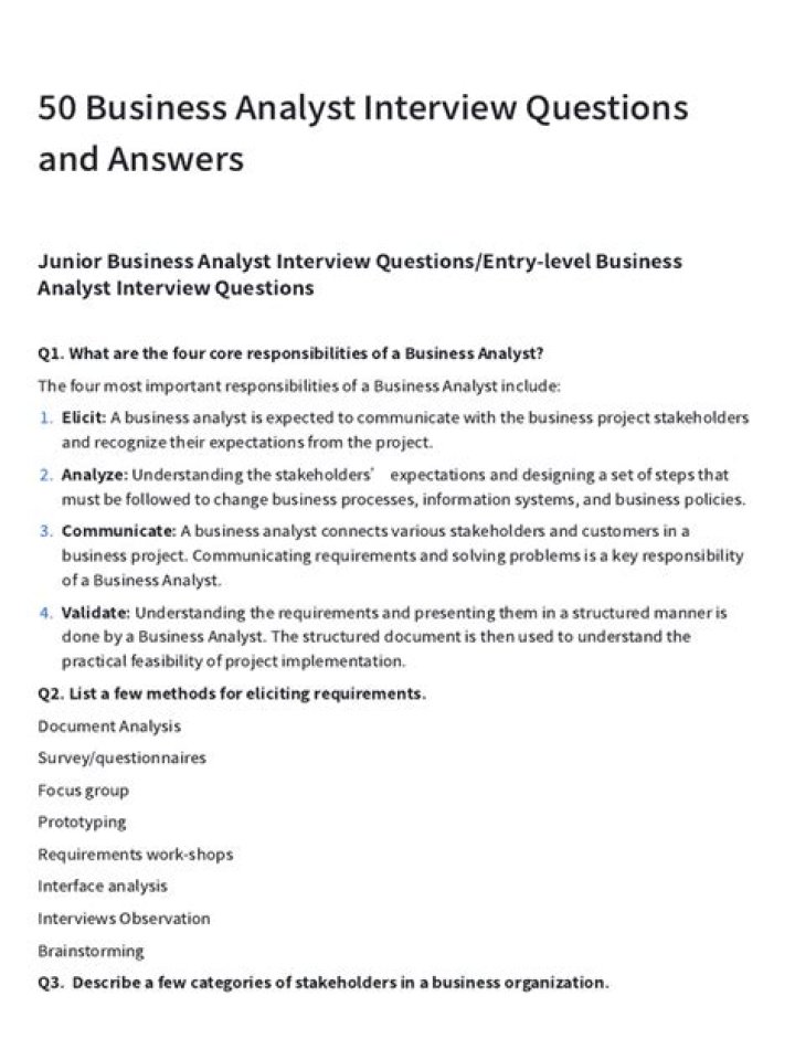 Analyst Interview Questions & Answers PDF: Expert Insights