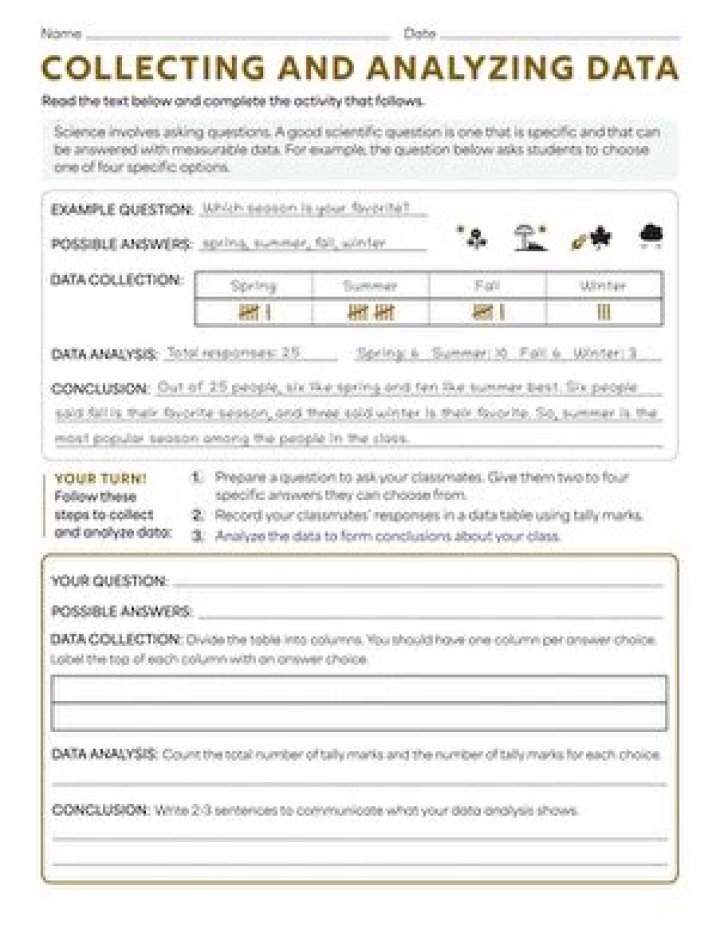 How to Analyze Data with a Free Worksheet PDF