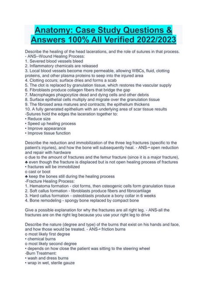 Anatomy Case Study Questions PDF: Master Medical Exam Readiness
