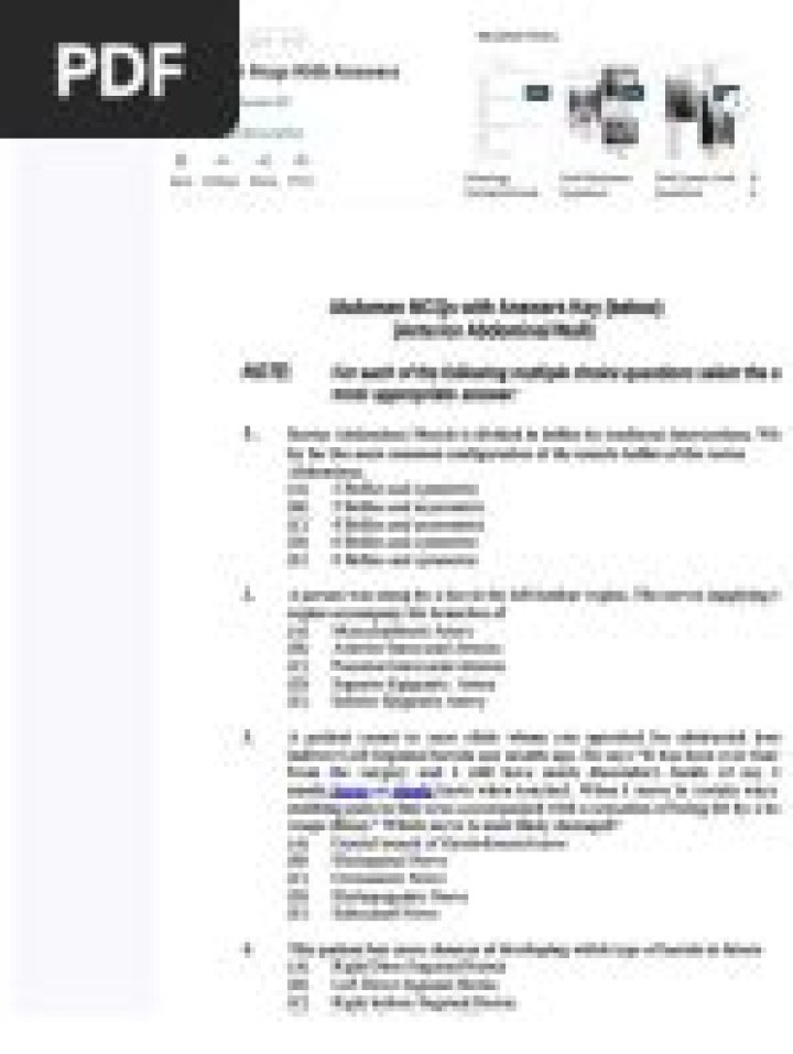 Anatomy MCQs with Answers PDF – Study Guide & Exam Prep