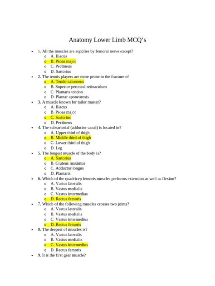 Anatomy MCQs with Answers PDF – Perfect Study Resource