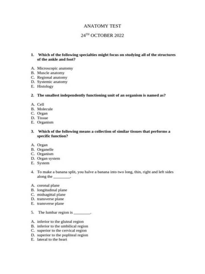Anatomy Test 2 PDF: Complete Study Guide & Practice Questions