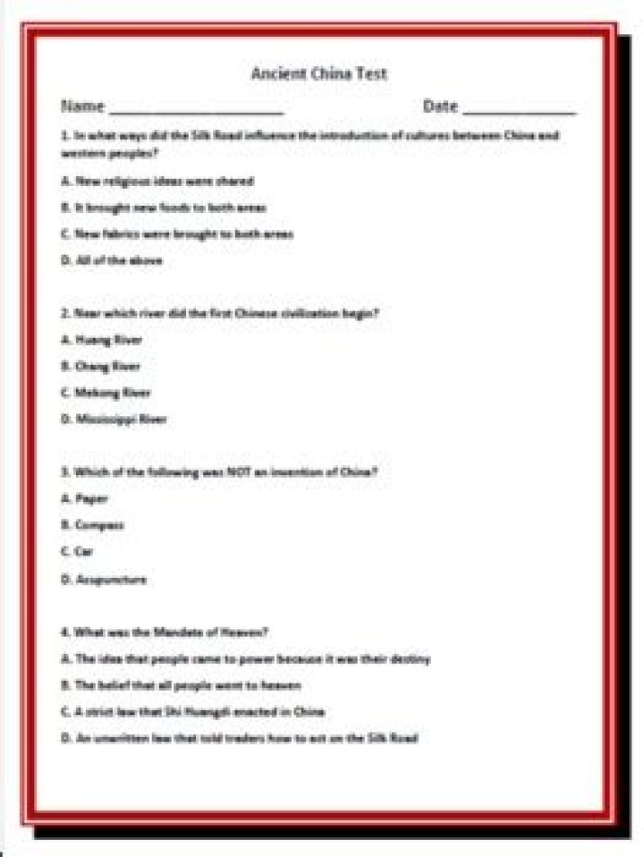 Ancient China Test PDF: Historical Insights & Study Resources