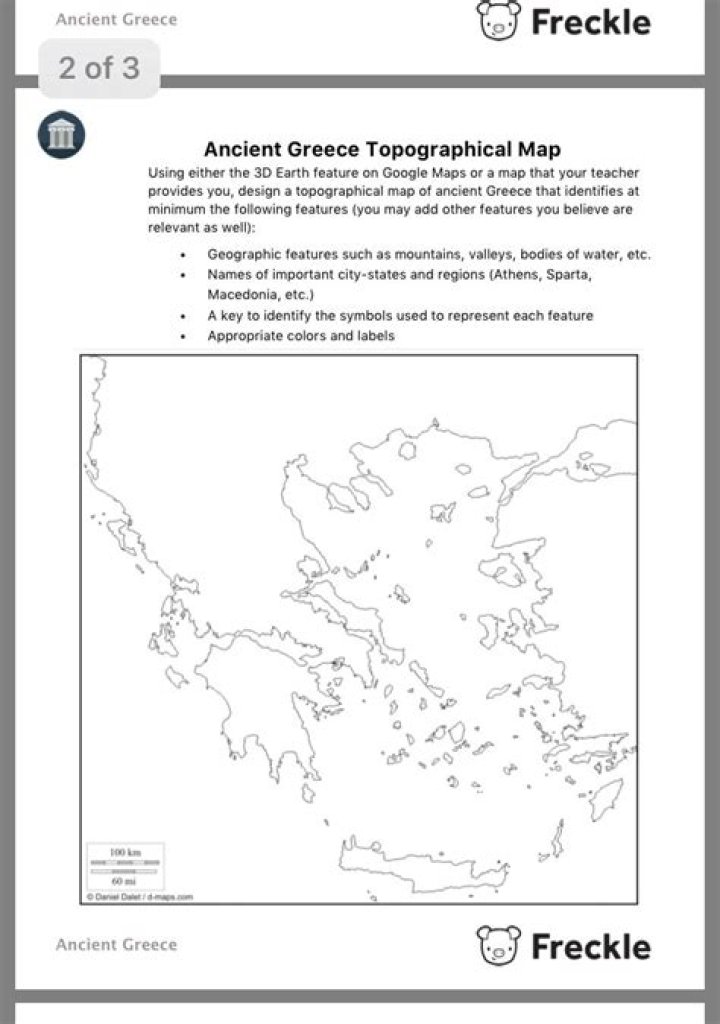 Ancient Greece Geography Worksheet PDF – Free Printable Learning Resource