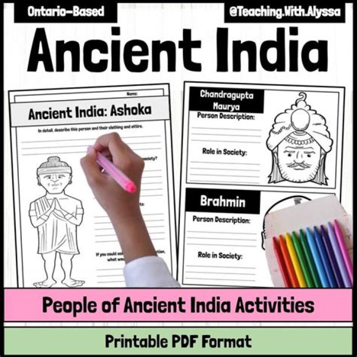 Free Ancient India Worksheets PDF for Students & Teachers