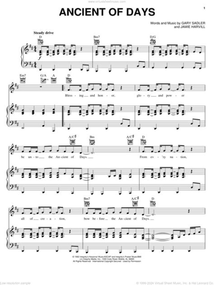 Ancient of Days Sheet Music PDF – Download Free Historic Chorale Scores