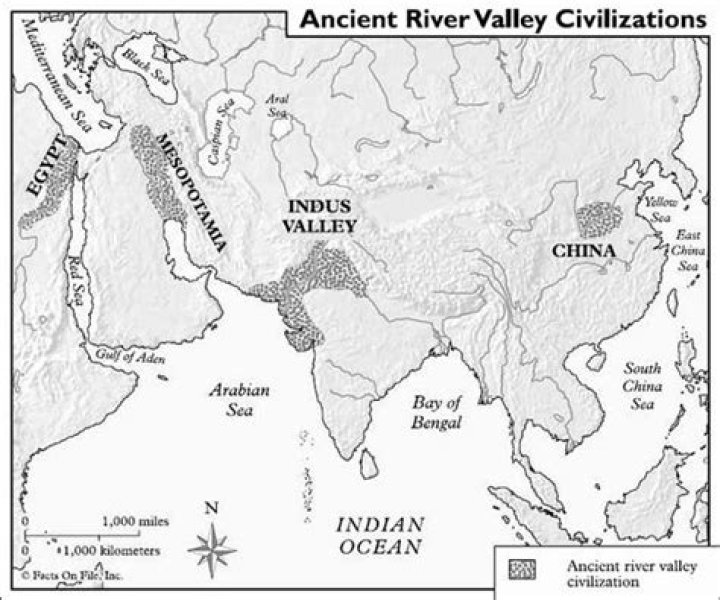 Ancient River Valley Civilizations Map Worksheet PDF – Learn History with Interactive Maps