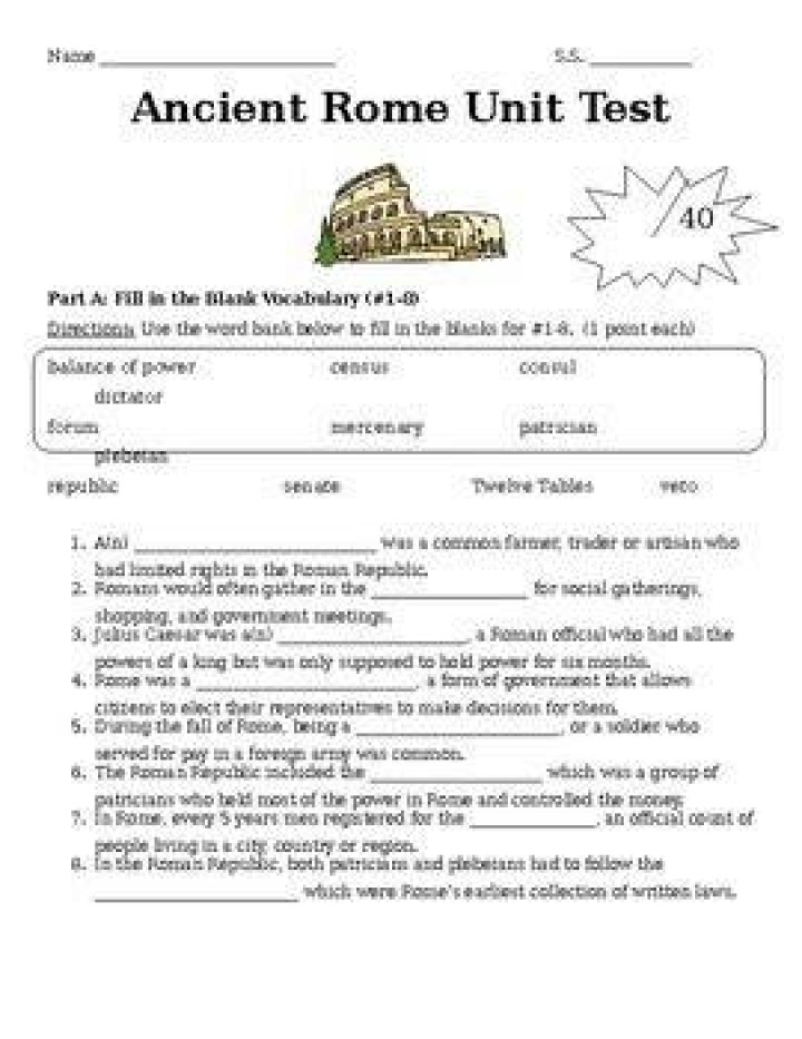 Ancient Rome Test PDF: Study Guide & Practice Exam