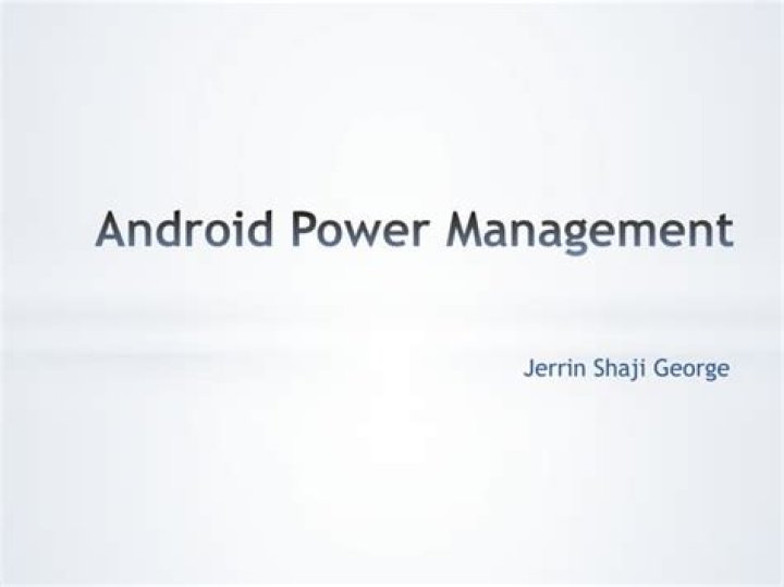 Master Android Power Management: Essential PDF Guide