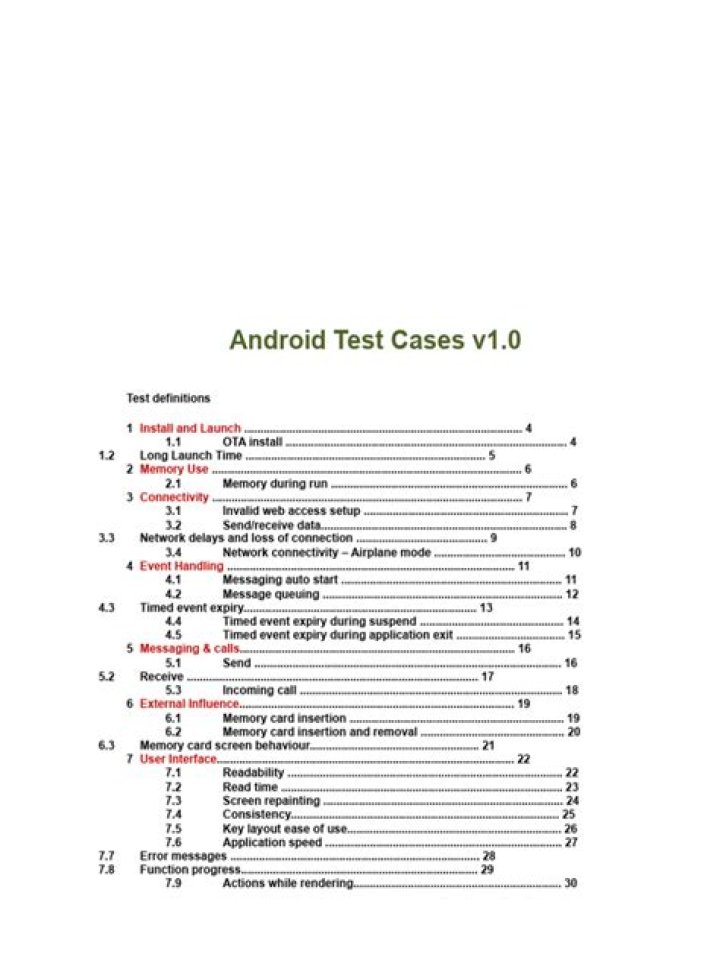 Comprehensive Android Test Cases PDF for Smooth App Testing