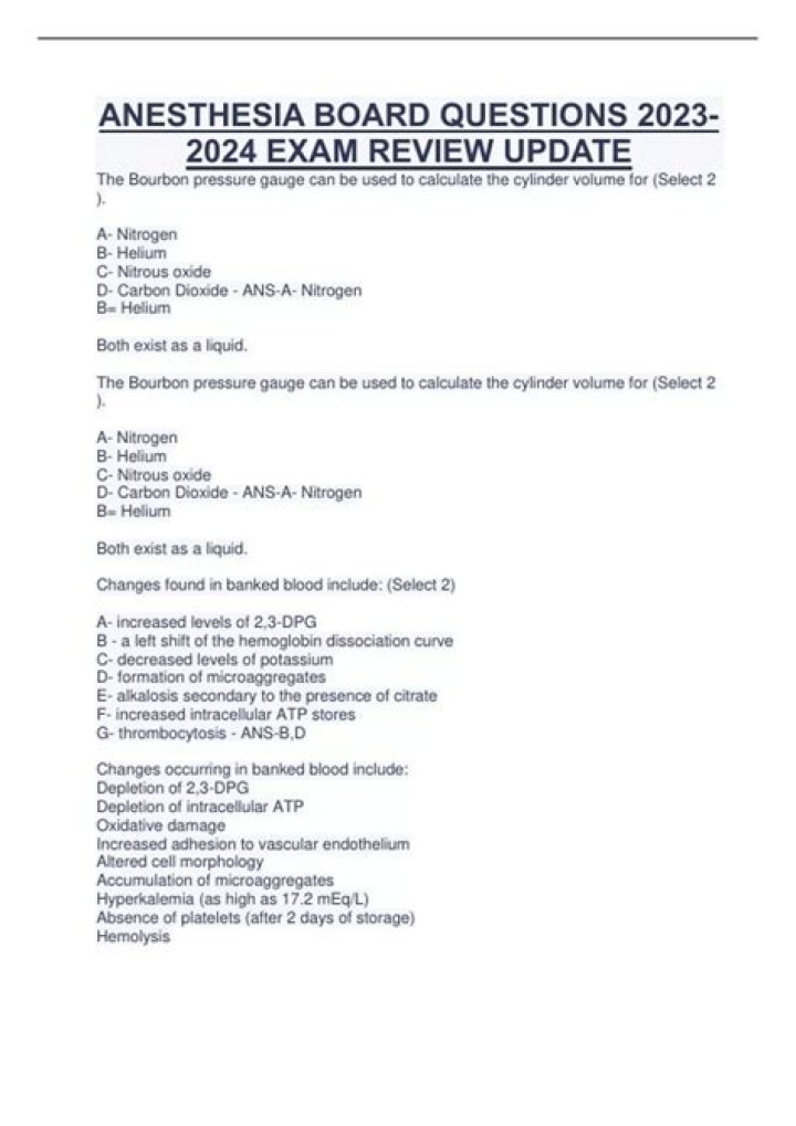 Anesthesia Review 1000 Questions PDF: Comprehensive Exam Guide