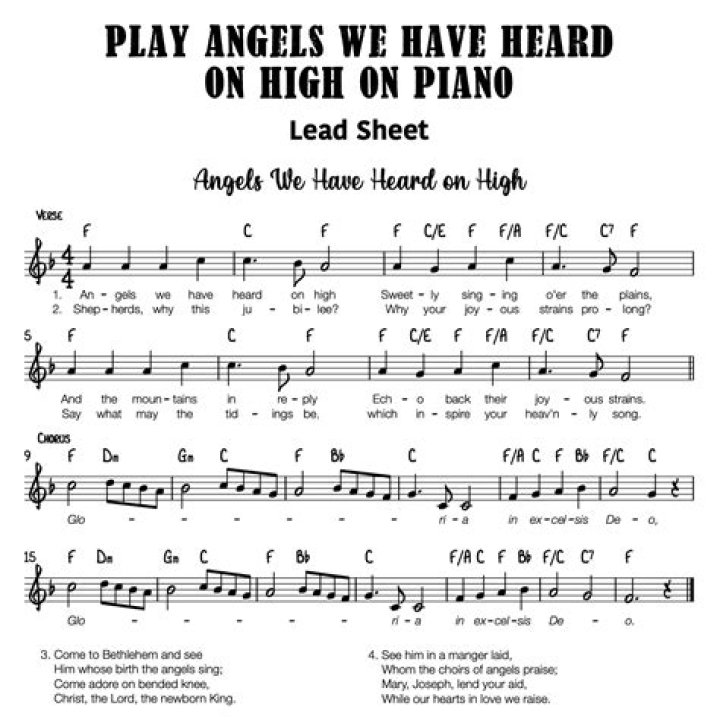 Angels We Have Heard on High: SATB Sheet Music PDF for Choirs