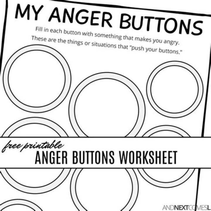 Anger Buttons Worksheet PDF – Manage Emotions with Ease