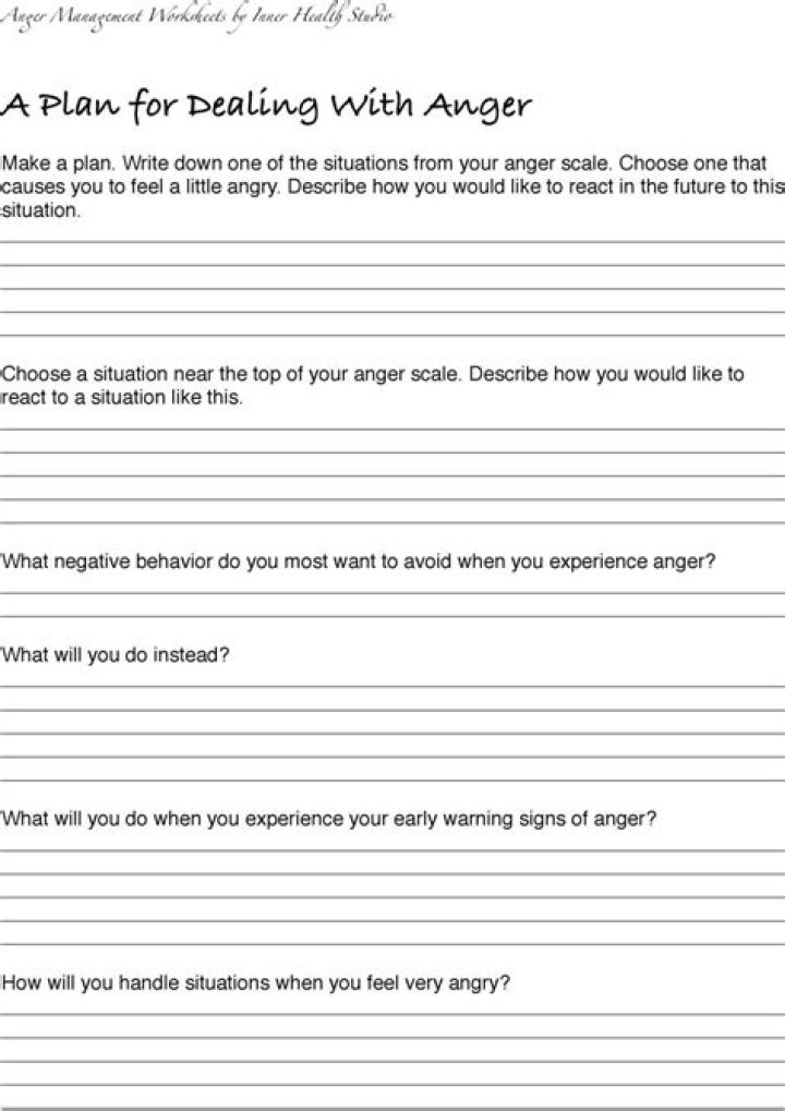 Anger Management Lesson Plans PDF – Practical Teaching Resources