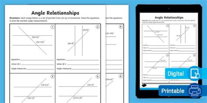 Angle Relationship Test PDF – Master Angle Measurements Quickly