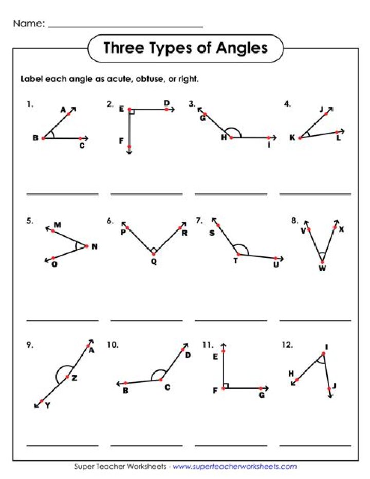 Angles Geometry Worksheet PDF: Practice Problems & Answers