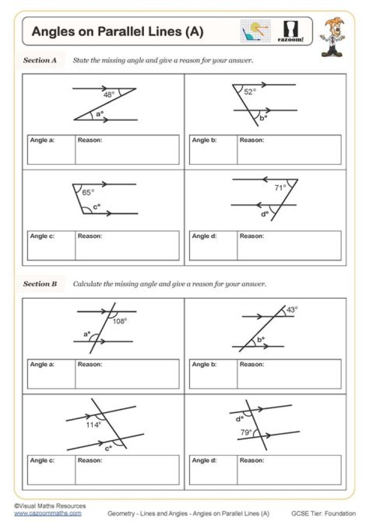 Angles in Parallel Lines: Expert Questions & Answers PDF
