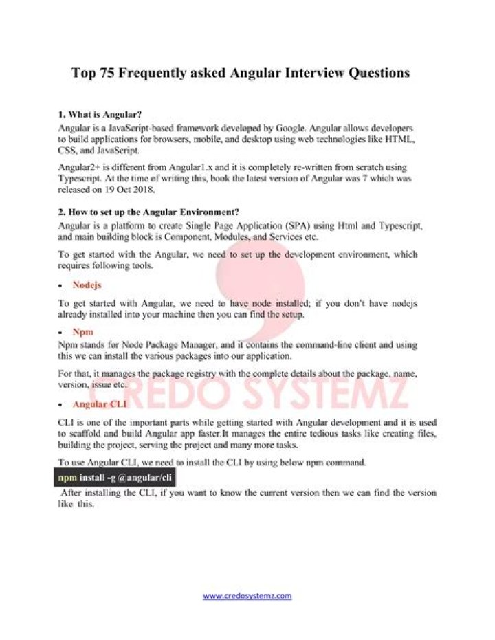 Master Angular Interview Questions PDF: Expert Prep Guide