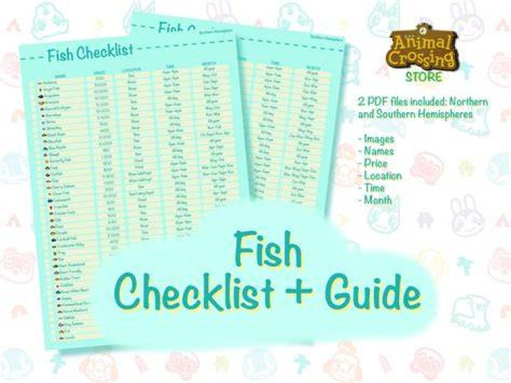 Complete Animal Crossing: New Horizons Fish List PDF – All Species Guide