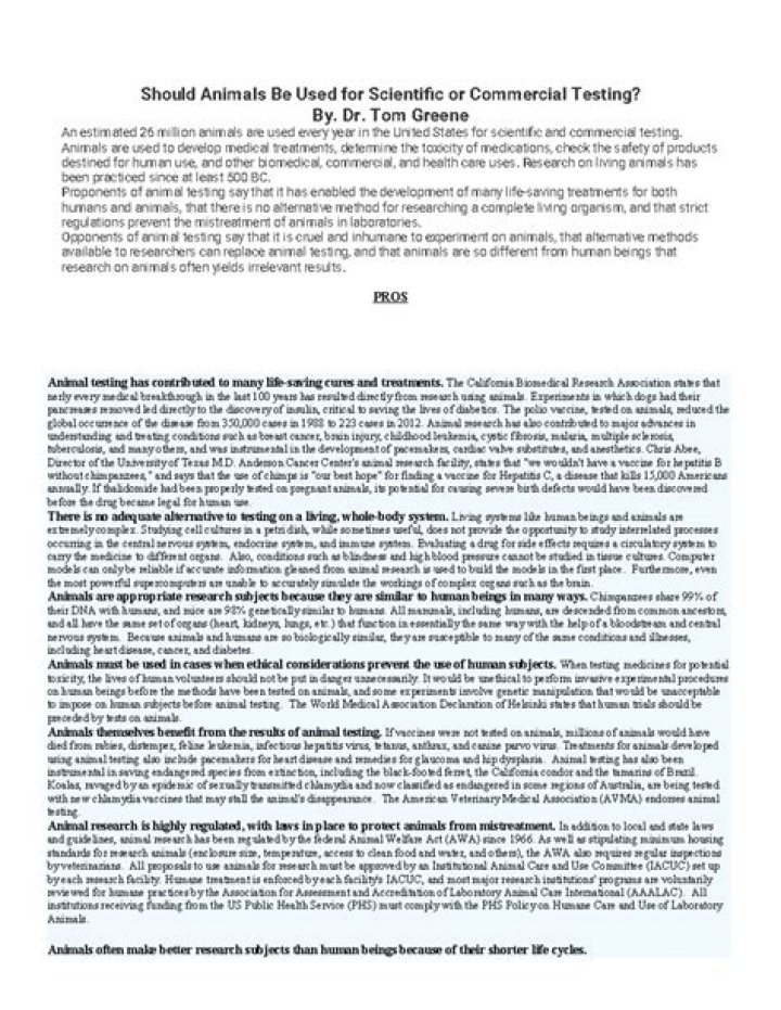 Comprehensive Guide to Animal Testing: Ethical Implications and Alternatives in PDF