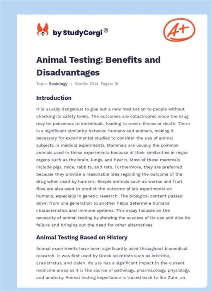 Exploring the Benefits of Animal Testing: Key Insights from Scientific Research PDF