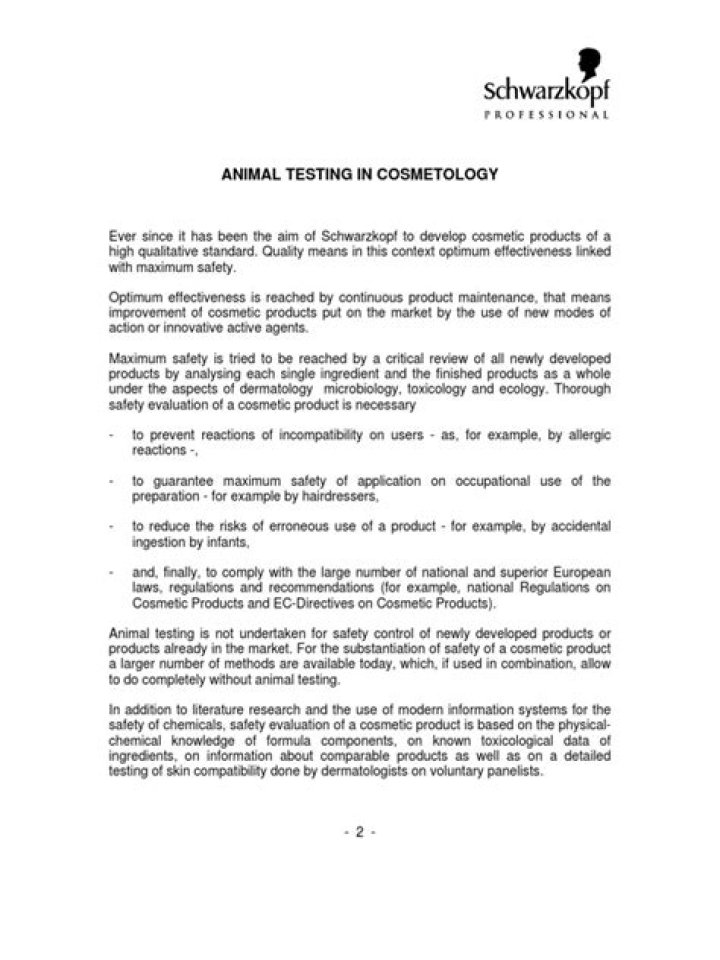 Official Animal Testing Statement PDF – Compliance and Transparency