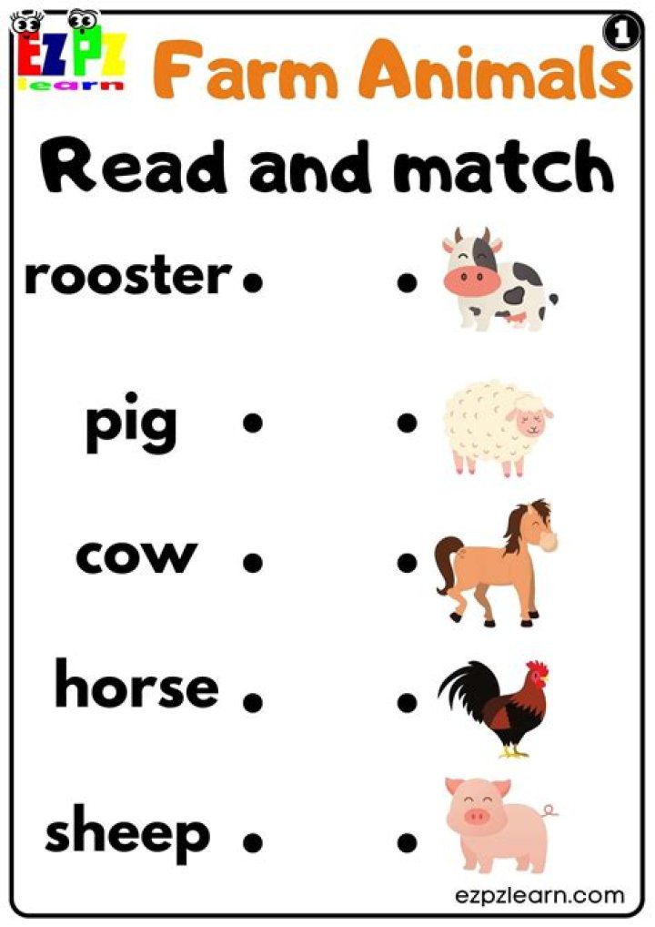 Free Kindergarten Animals Worksheet PDF for Early Learners