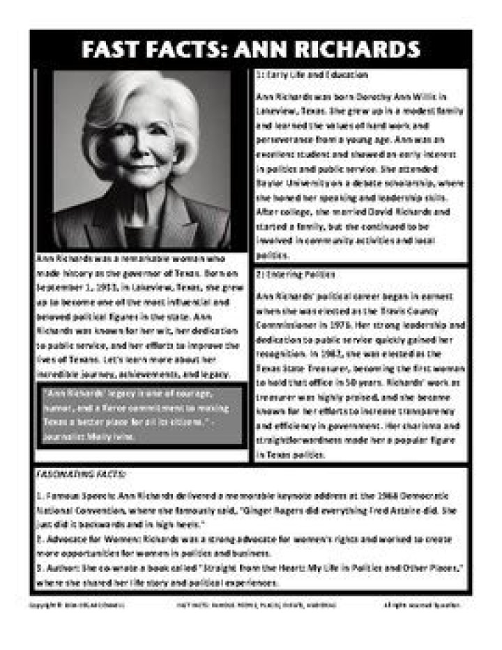 Ann Richards Biography, Ann Richards's Famous Quotes Sualci Quotes 2019