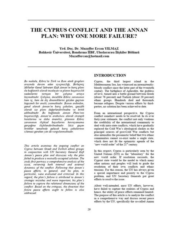 Annan Plan PDF: Full Analysis & Key Insights