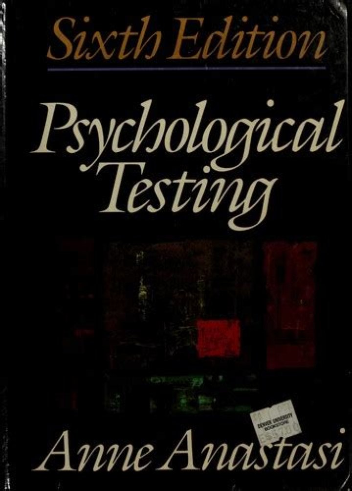 Anne Anastasi Psychological Testing PDF: Essential Guide to Personality Assessment