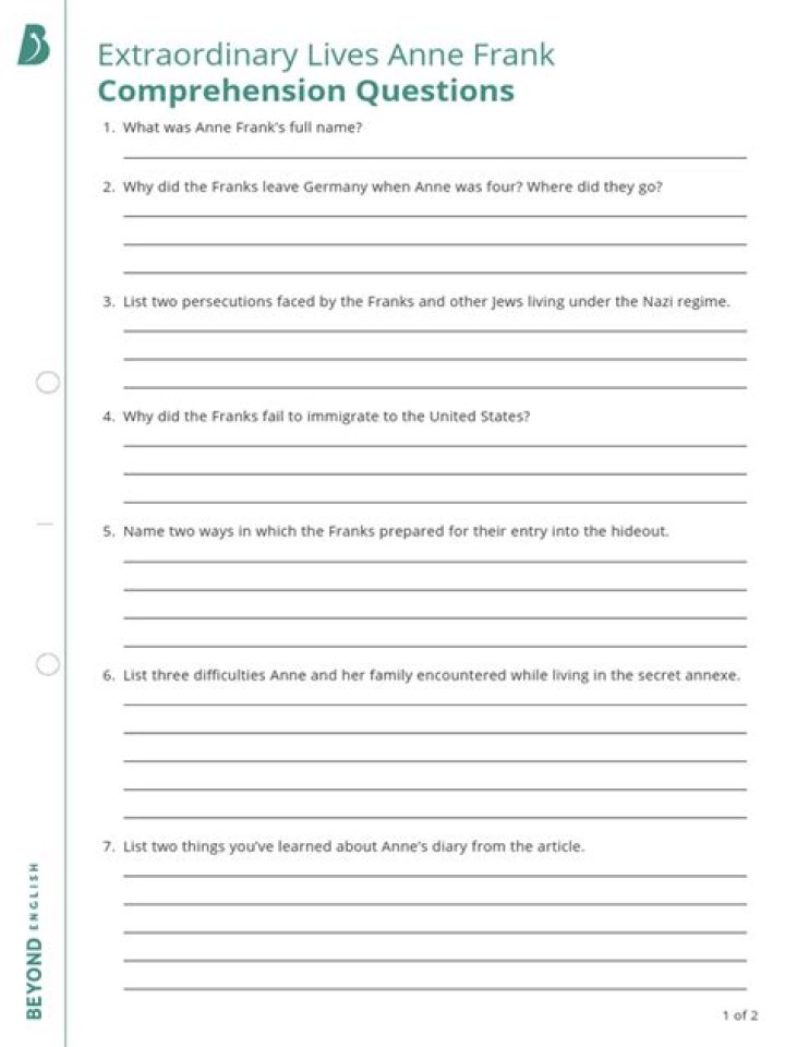 Anne Frank Questions & Answers PDF: Expert Insights and Answers
