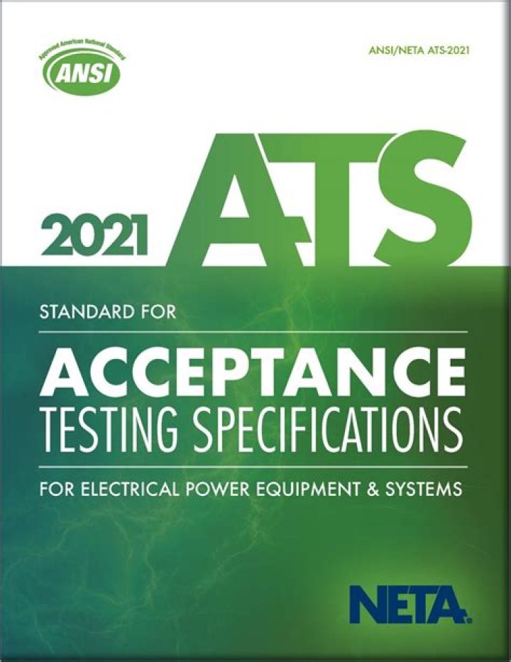 ANSI NETA 2011 Standard for Maintenance Testing Specifications PDF Download