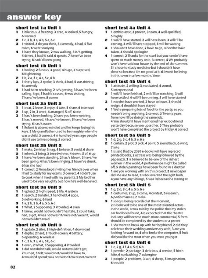 Free Answer Key PDF Download – Instant Grading Aid