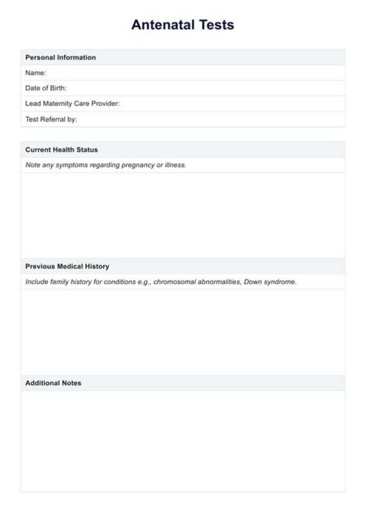 Antenatal Screening Tests PDF: Essential Guidelines & Information