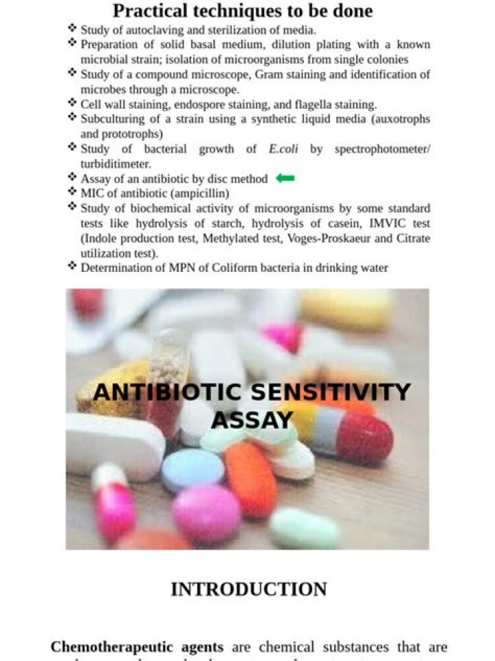 Antibiotic Sensitivity Testing Methods PDF: Accurate Results for Effective Treatment