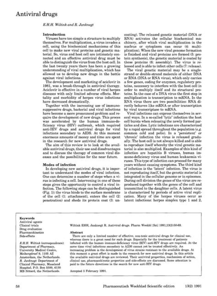 Complete Antiviral Drugs List PDF for Safe & Effective Treatment