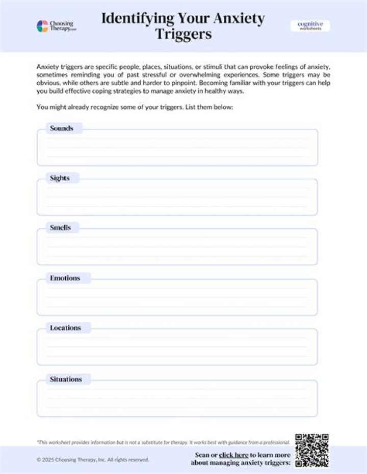 Anxiety Triggers Worksheet PDF: Identify & Manage Your Stress Triggers