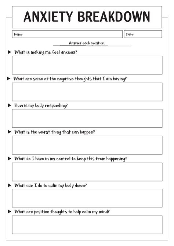 Free Anxiety Worksheet PDF: Manage Stress & Anxiety Effectively