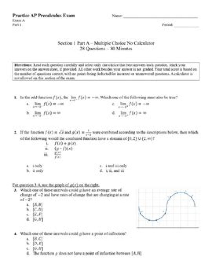 AP Calculus AB Multiple Choice Practice Test PDF – Instant Download