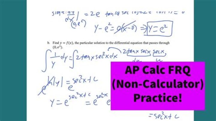 AP Calculus FRQ Worksheet PDF with Solutions