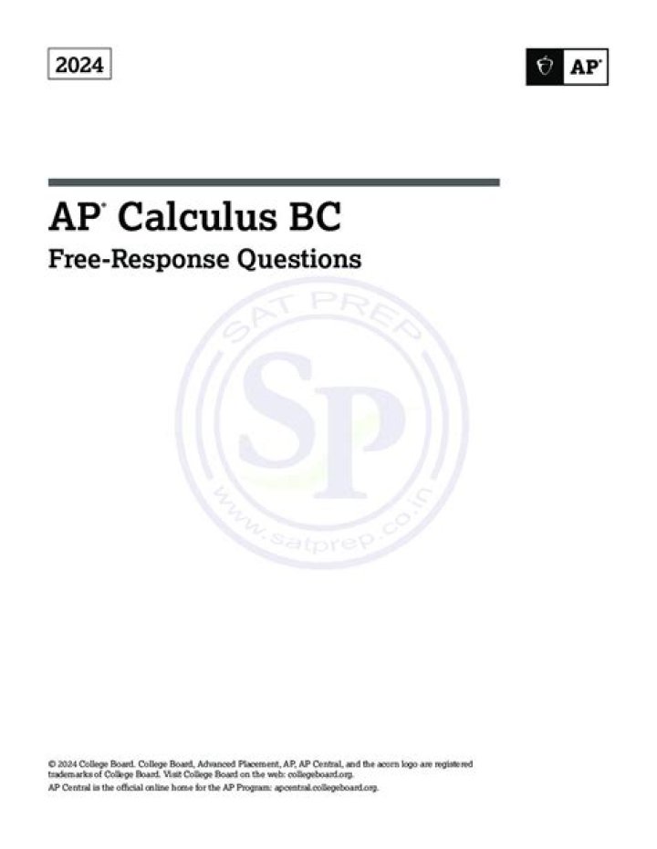 AP Calculus FRQ Worksheet PDF – Practice Problems & Answers