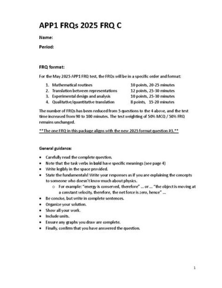 AP Chem 2025 FRQ Answers PDF: Complete Practice Exam with Solutions