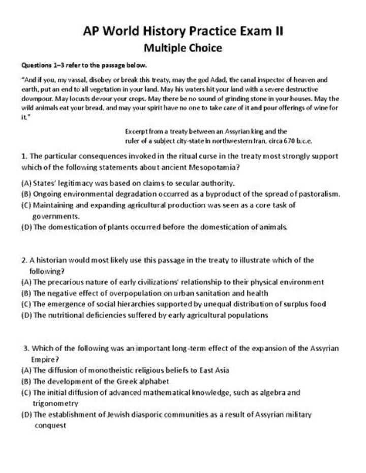 AP European History Multiple Choice Questions PDF – Practice & Review