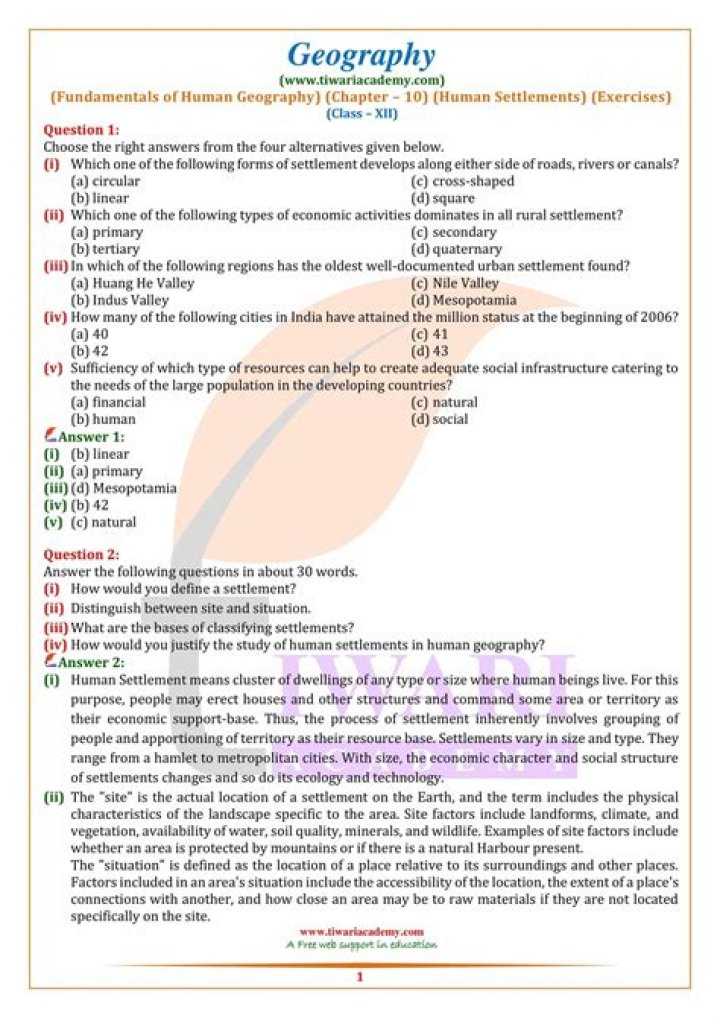 AP Human Geography Chapter 1 Test Answers PDF – Instant Study Guide